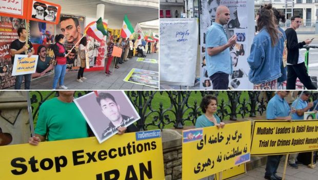 آکسیون ایرانیان آزاده در بروکسل، اتاوا، ونکوور و لندن در حمایت از قیام سراسری مردم ایران